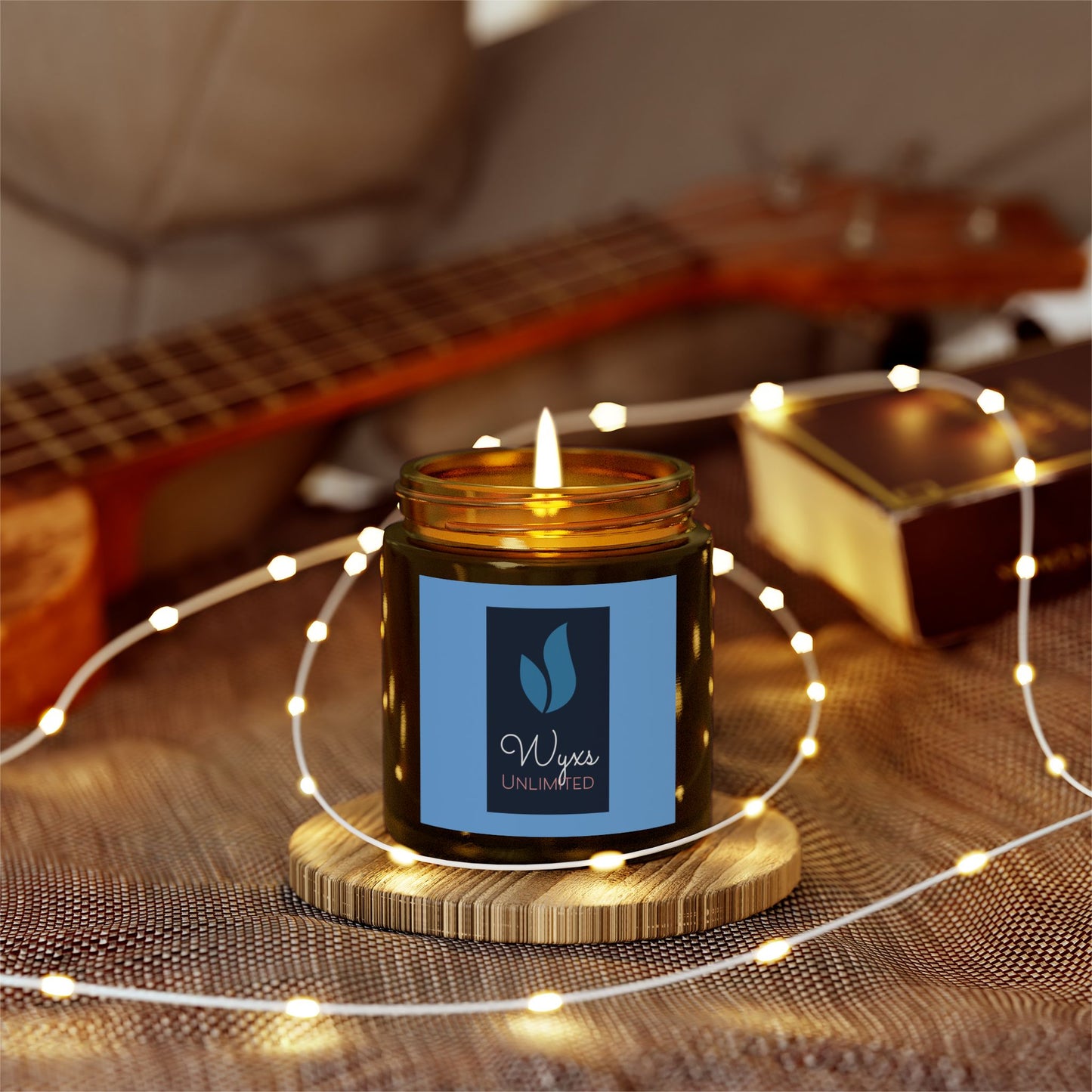 Scented Coconut Apricot Candles (4oz, 9oz)