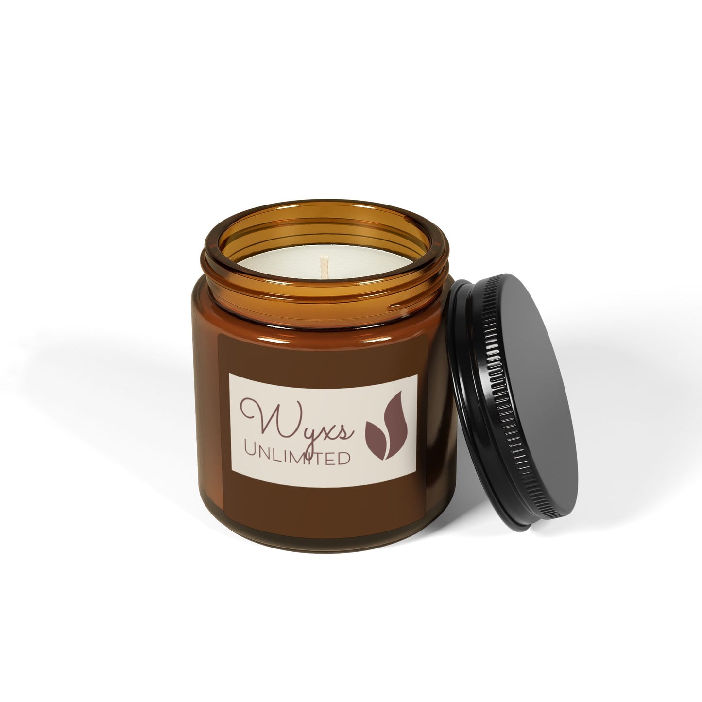 Scented Soy Candle (Multi-Size, Amber Jar)